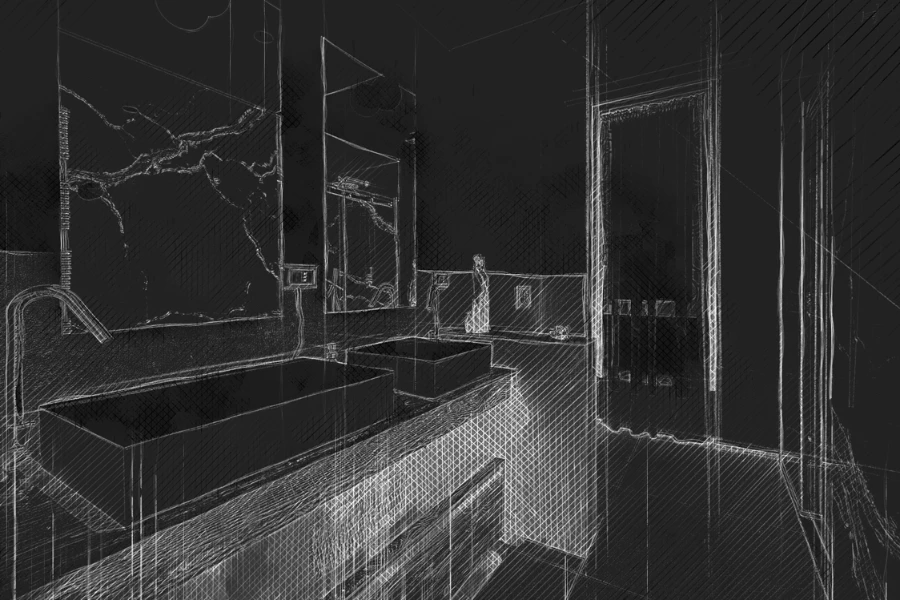 sketch bagno